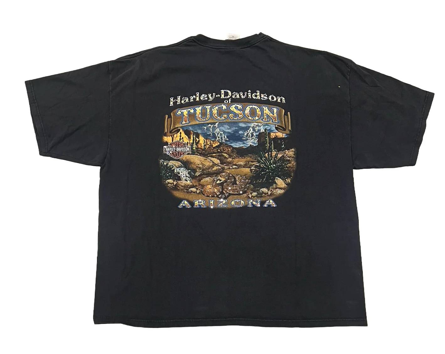 Harley Davidson 'Tucson' Rhinestone Vintage Tee - Image 2