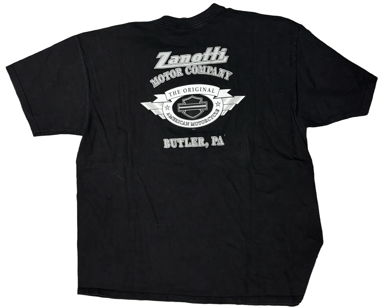 Harley Davidson 'Zanotti Butler PA' Vintage Black Tee - Image 2