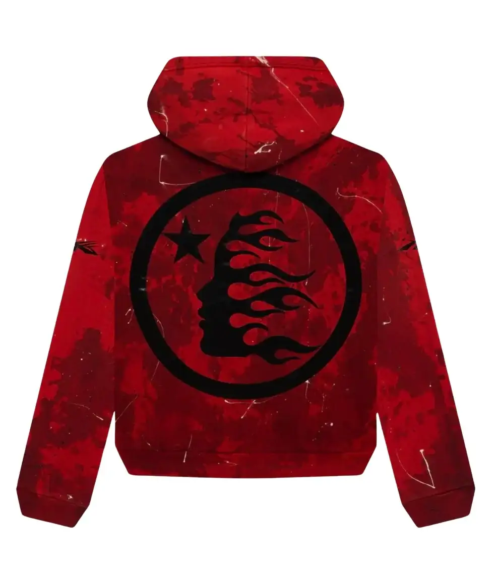 Hellstar Sports Red Tie-Dye Skull SweatPant Set - Image 3