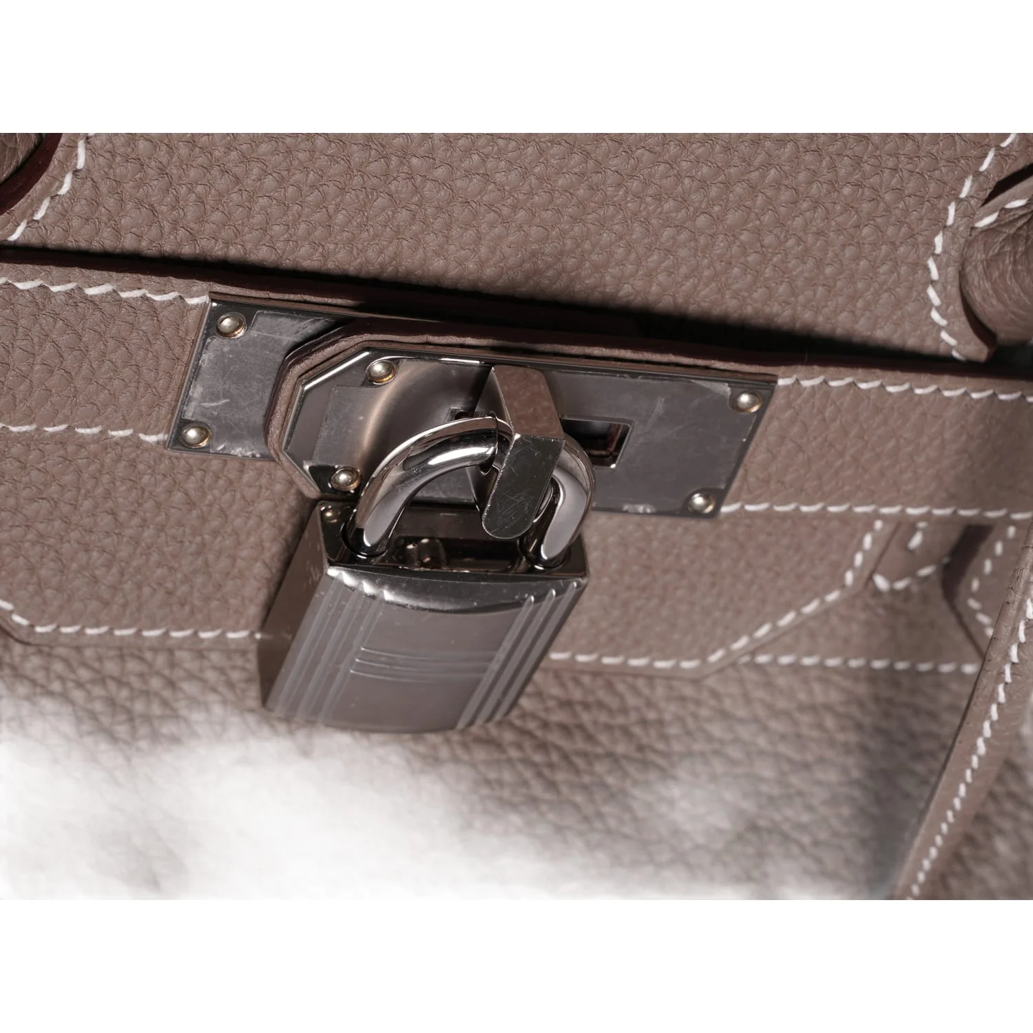 Hermès 'Etoupe' Togo Leather Hac 40 Birkin 2025 - Image 9