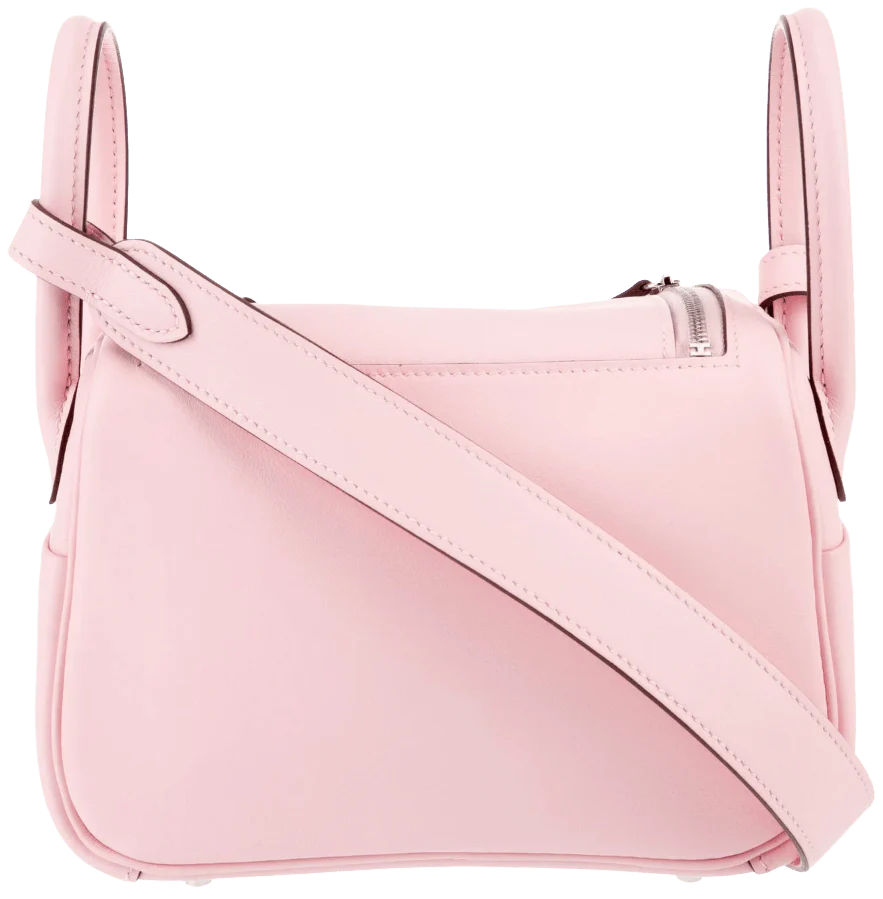 Hermès  'Rose Sakura Pink' Mini Lindy 20 With Palladium Hardware - Image 2