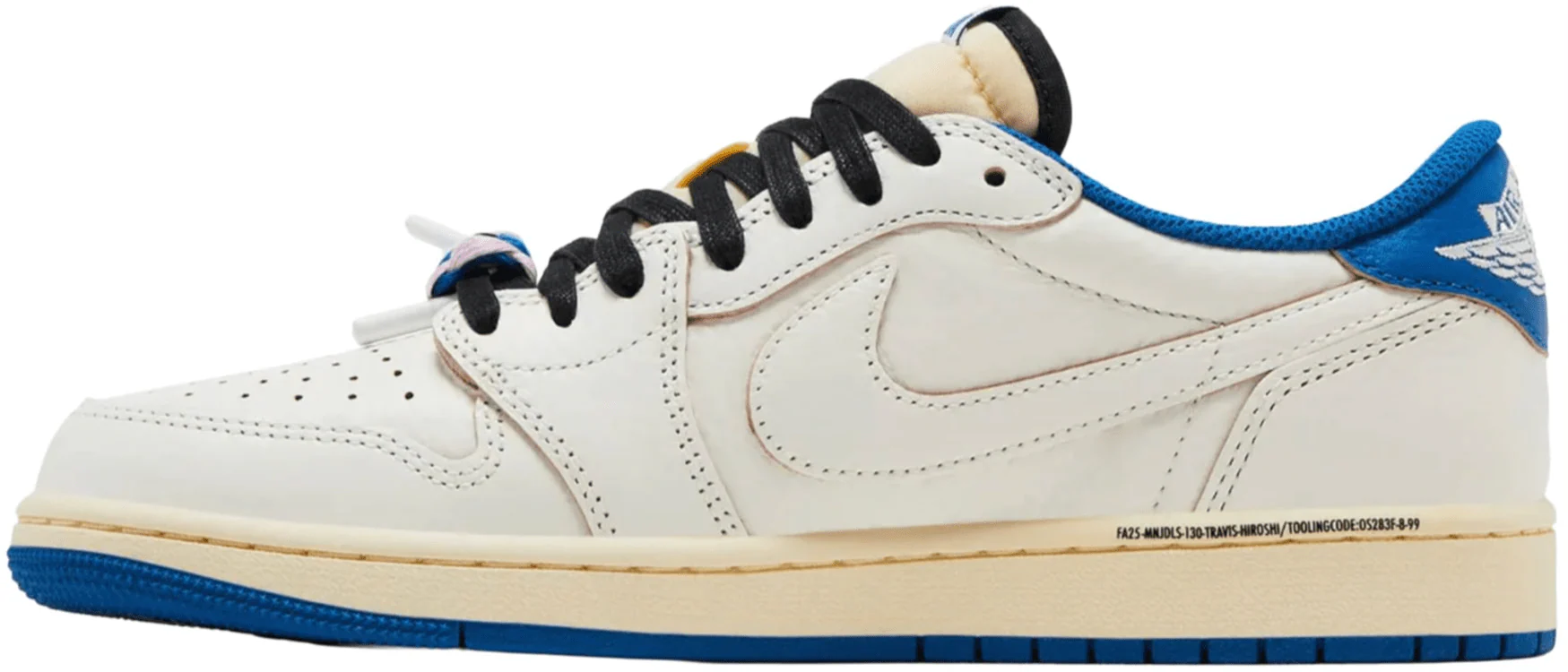 Jordan 1 Retro Low OG SP Fragment x Travis Scott Sail Military Blue - Image 2