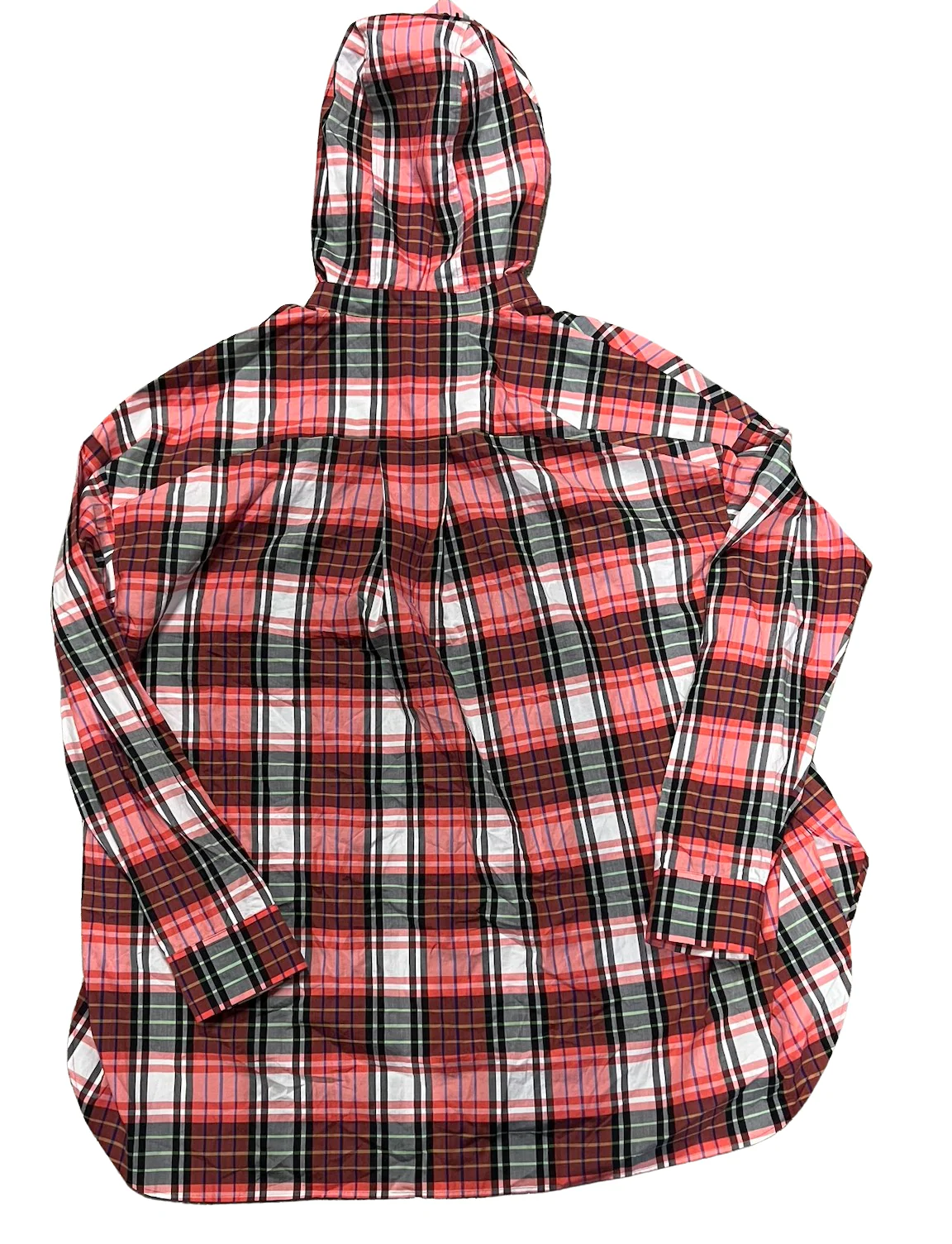 Juun.j 'Red' Plaid Hooded Shirt - Image 2