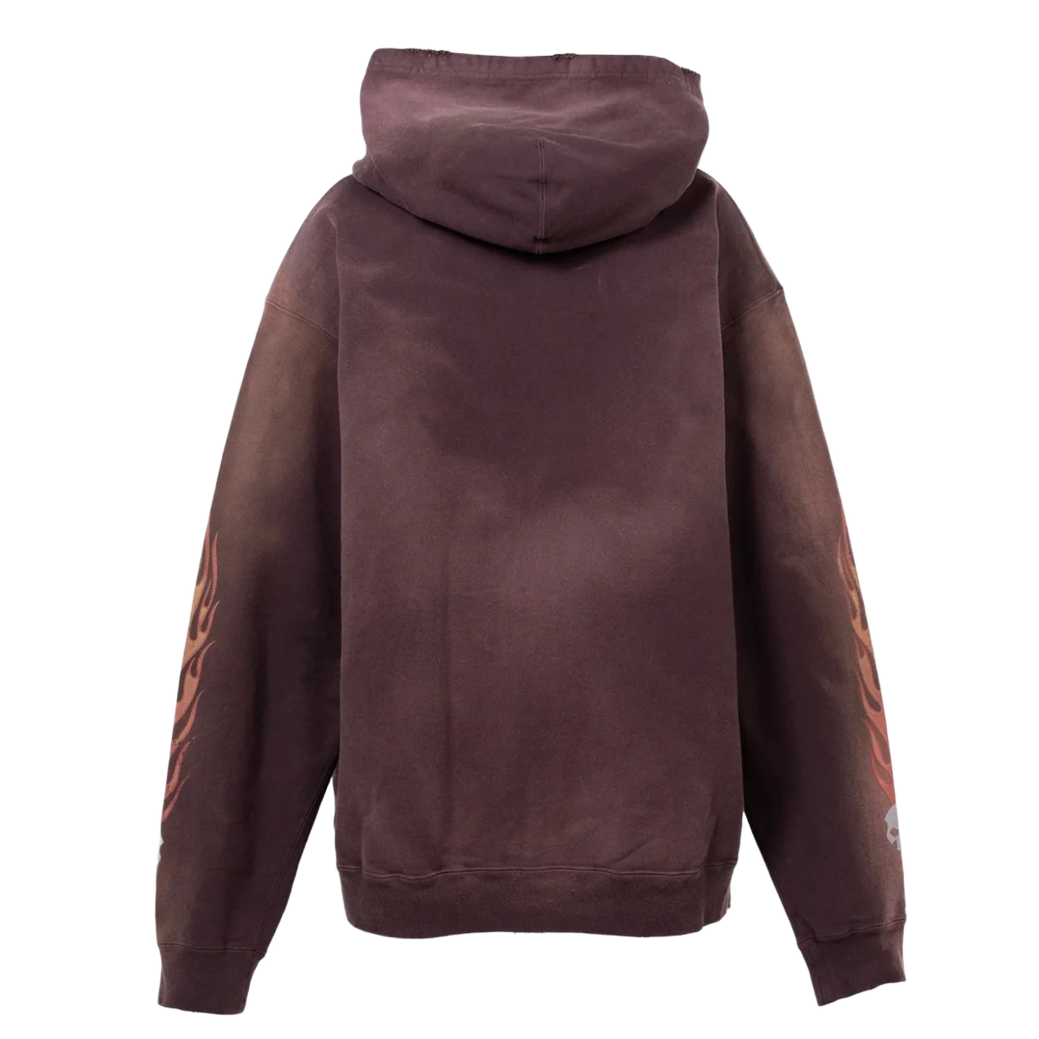 Kamiya 'Skull Flame' Brown Zip-Up - Image 2