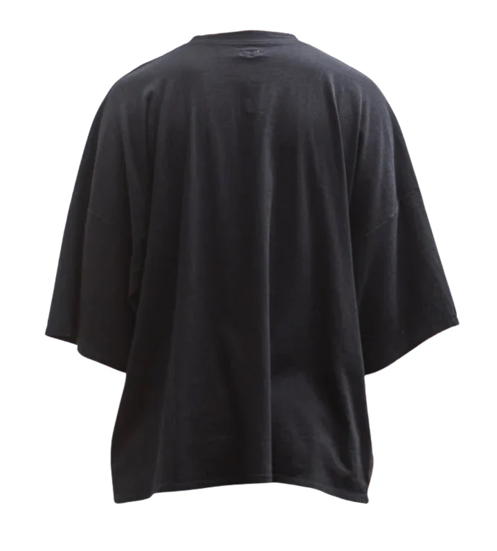 Kapital 'Denim Repair' Black Jersey Tee - Image 2