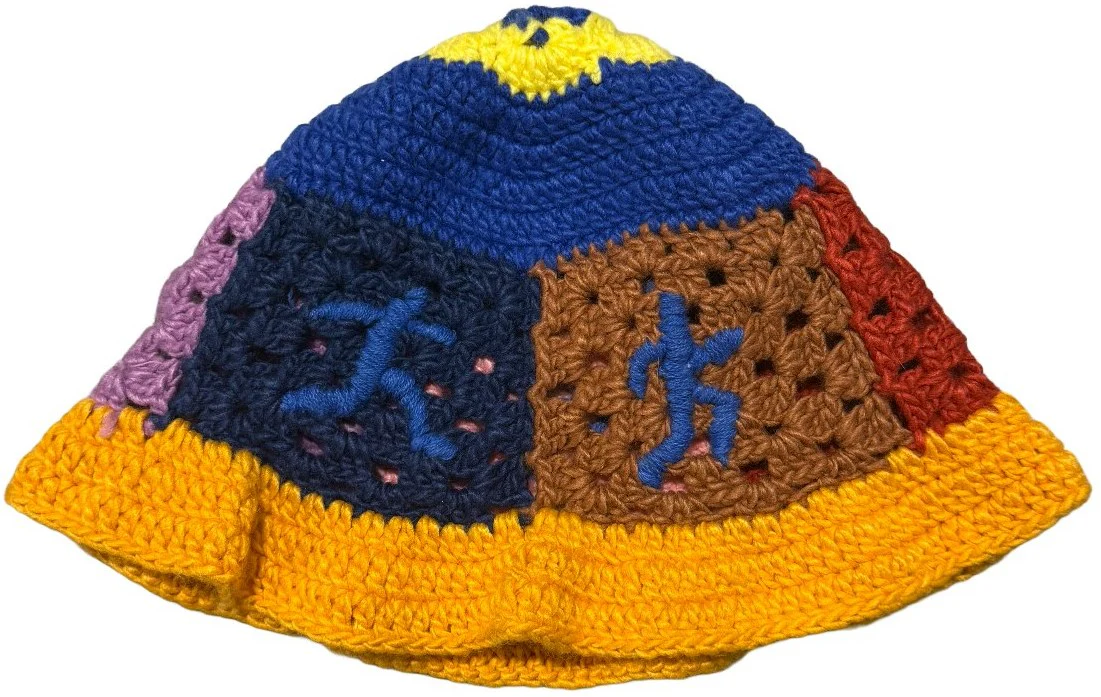 KidSuper 'Multicolor' Running Man Crochet Hat - Image 2