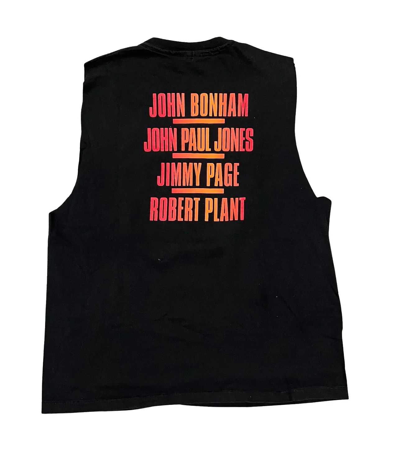 Led Zeppelin 'Swan Song' Black Vintage Cutoff Tee - Image 2
