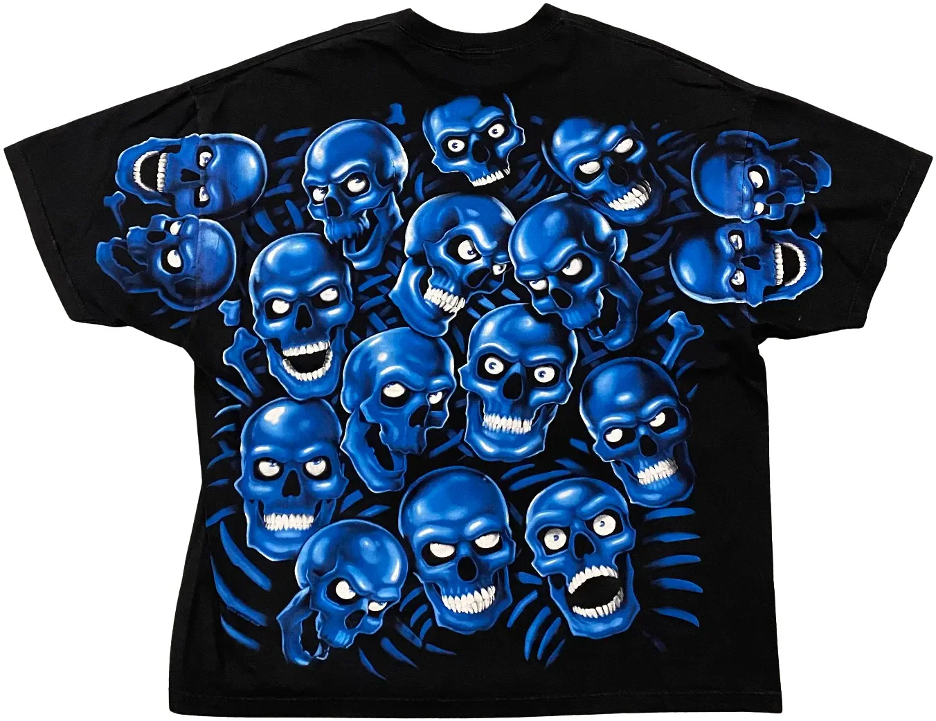 Liquid Blue 'Blue Skull Pile' Vintage Tee - Image 2
