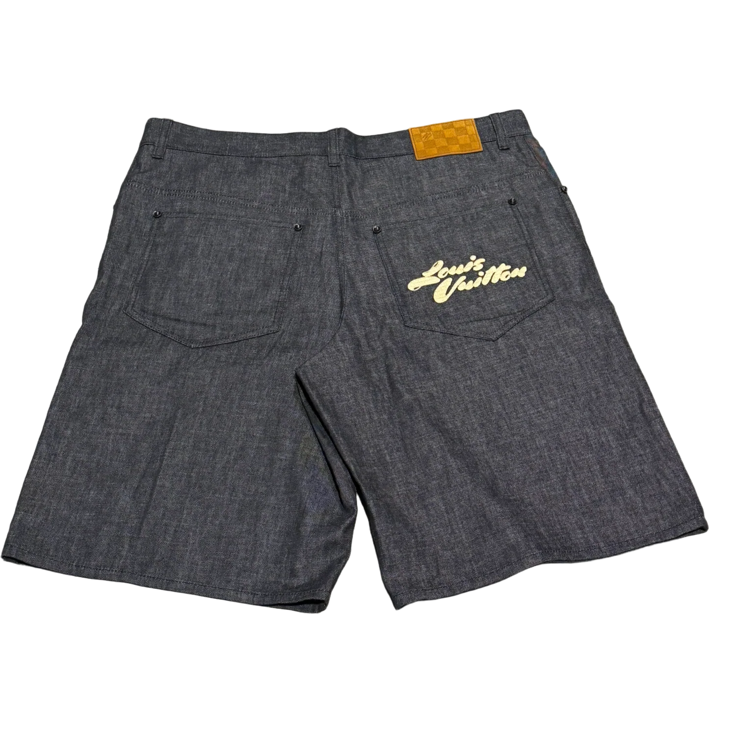Louis Vuitton 'Black Chambray' Shorts - Image 2