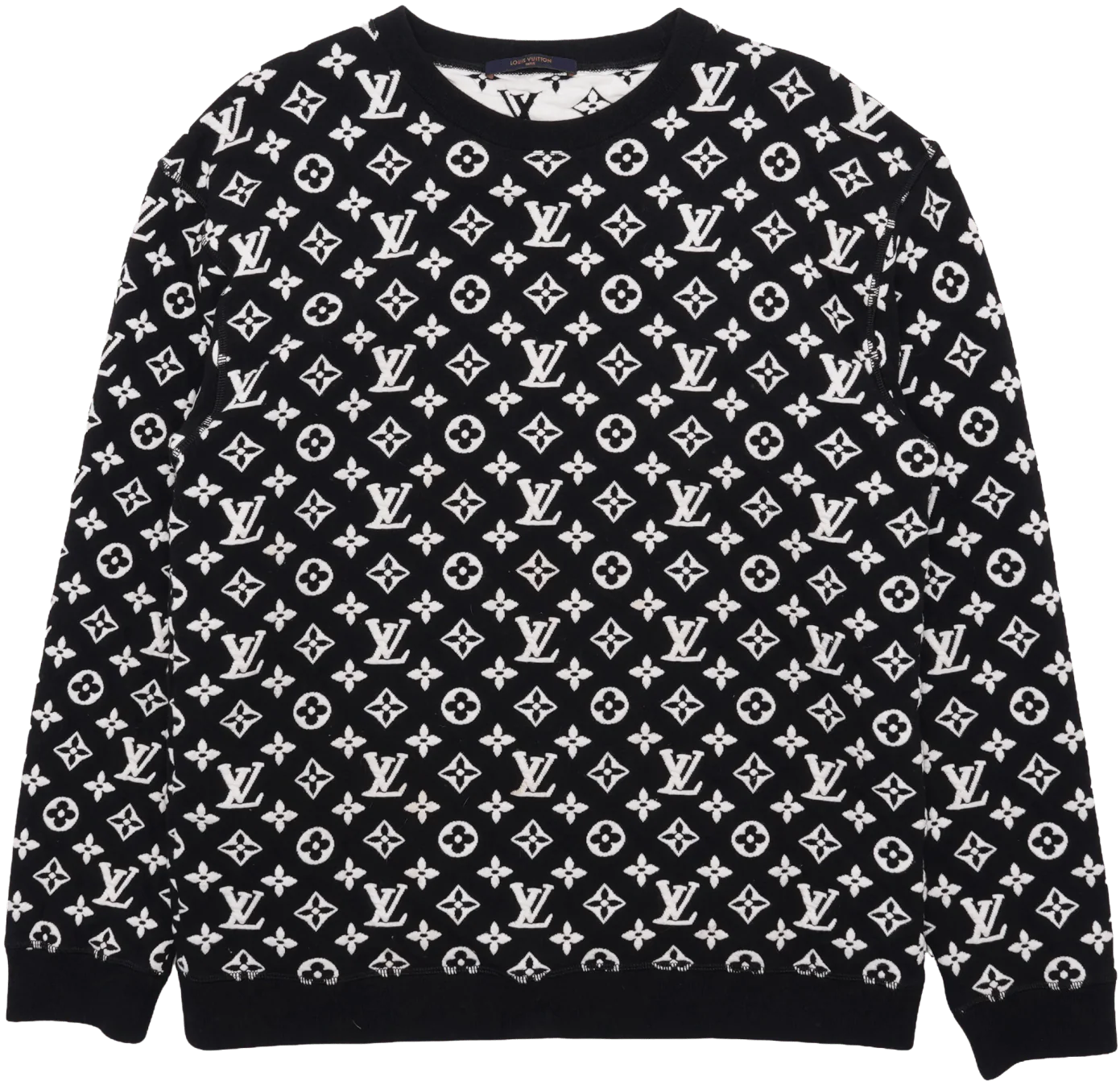 Louis Vuitton 'Black' Monogram Crewneck