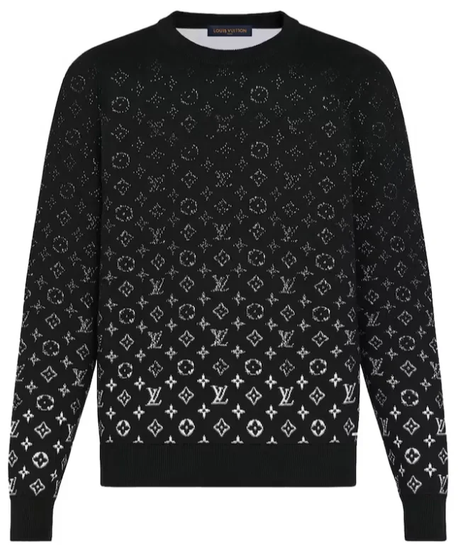 Louis Vuitton Black Monogram Sweater