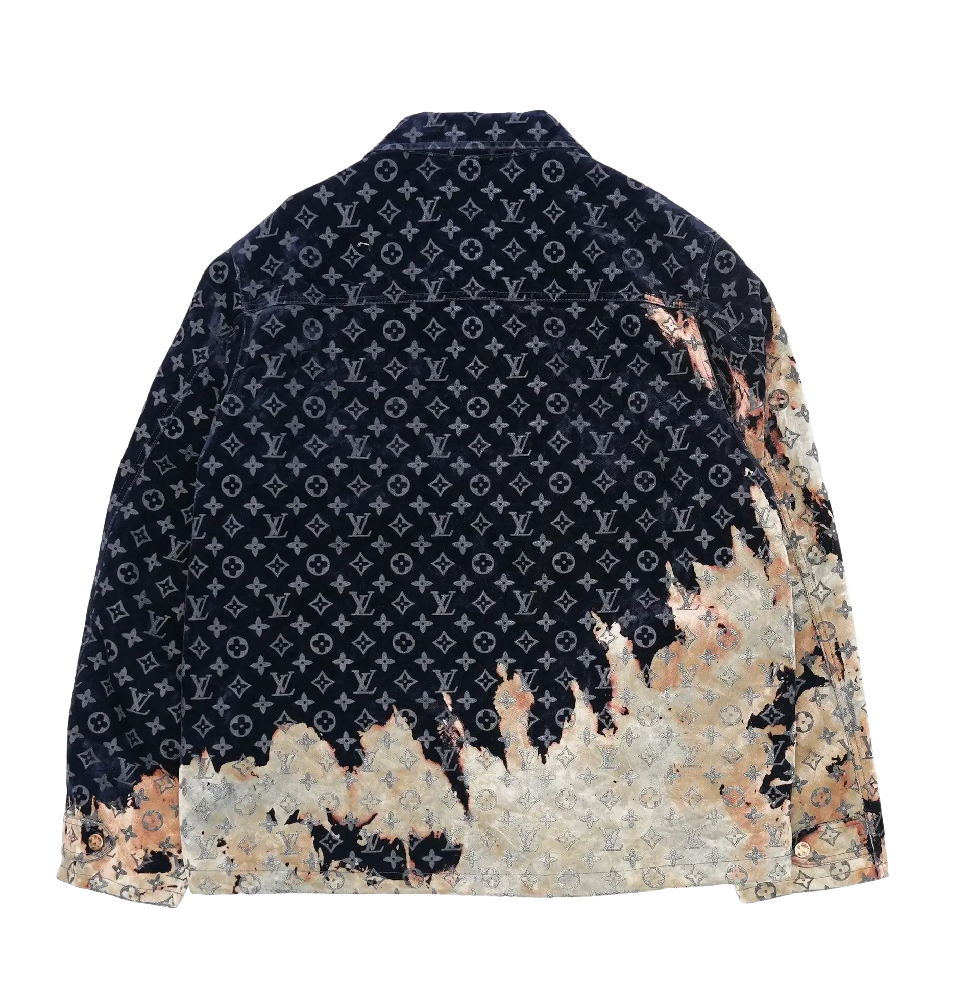 Louis Vuitton 'Bleach Effect' Monogram Denim Set - Image 4