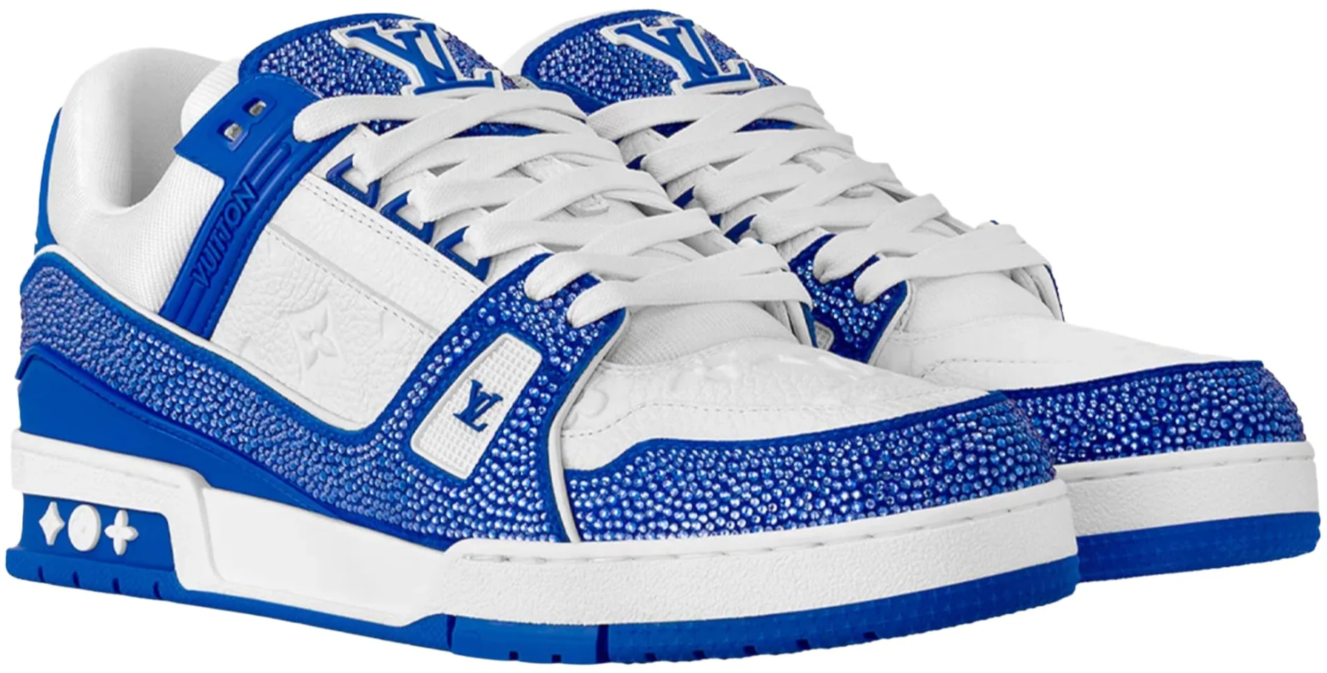 Louis Vuitton 'Blue Crystal' Sneakers - Image 2