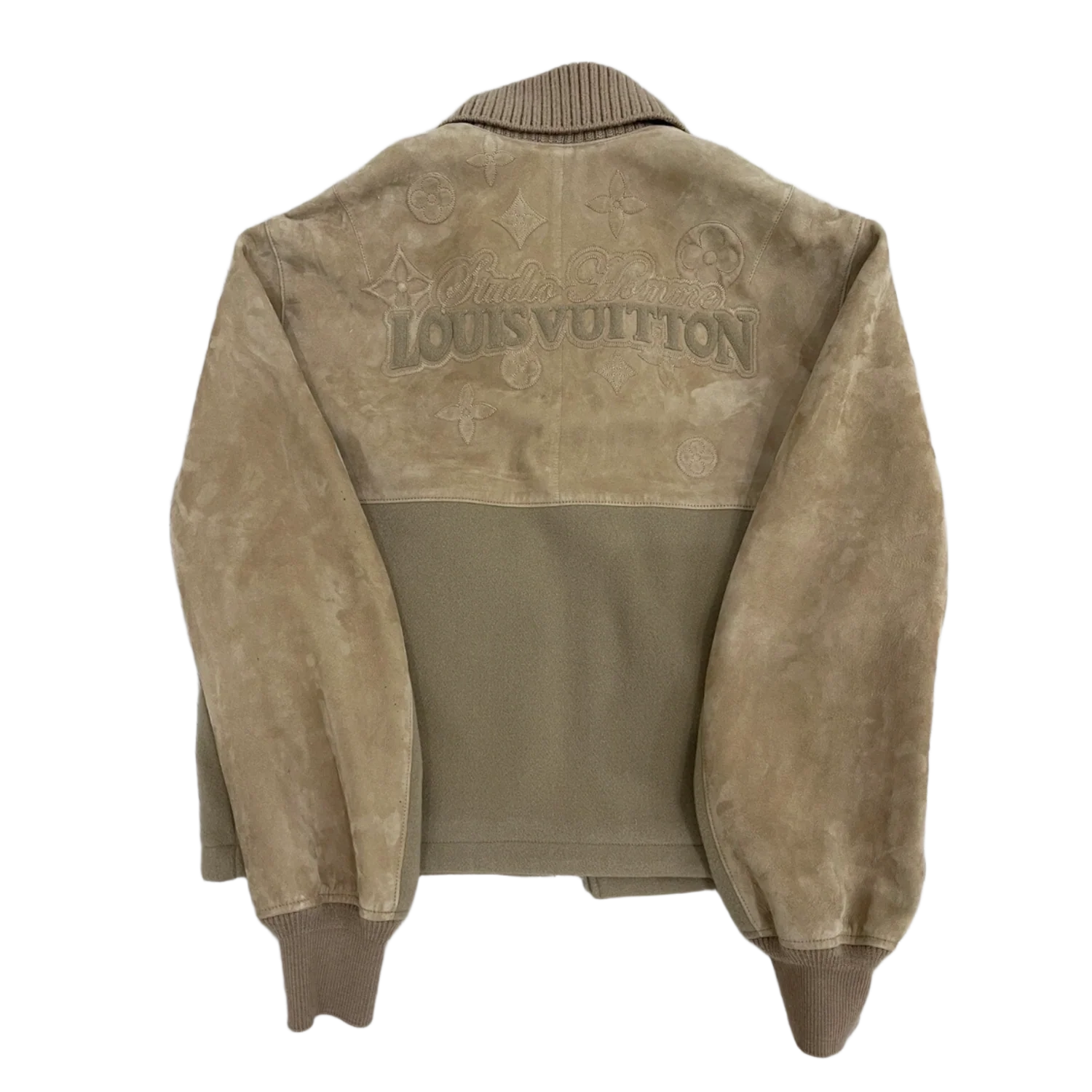 Louis Vuitton 'Camel Suede' Zip Up Teddy Jacket - Image 2