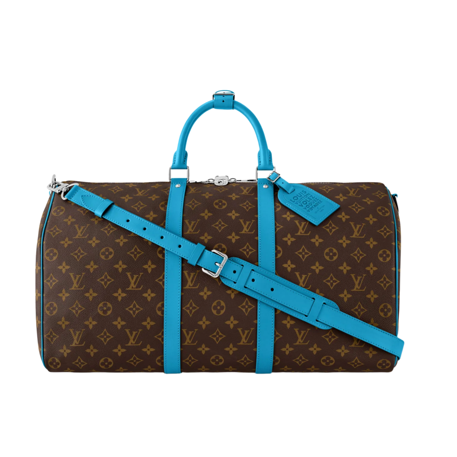 Louis Vuitton 'Gaston Blue' Keepall Bandouilére 50 Duffle Bag