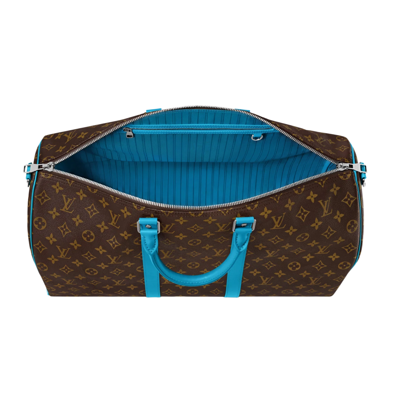Louis Vuitton 'Gaston Blue' Keepall Bandouilére 50 Duffle Bag - Image 2