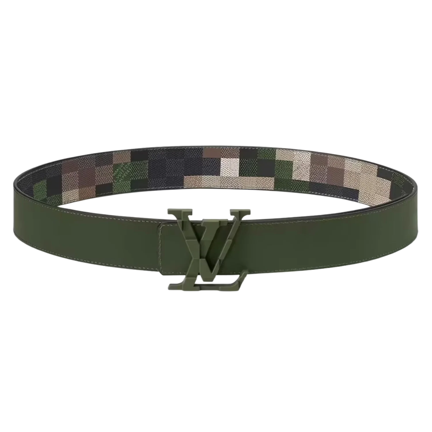 Louis Vuitton 'LV Mega Pixel 40mm' Reversible Green Belt - Image 2