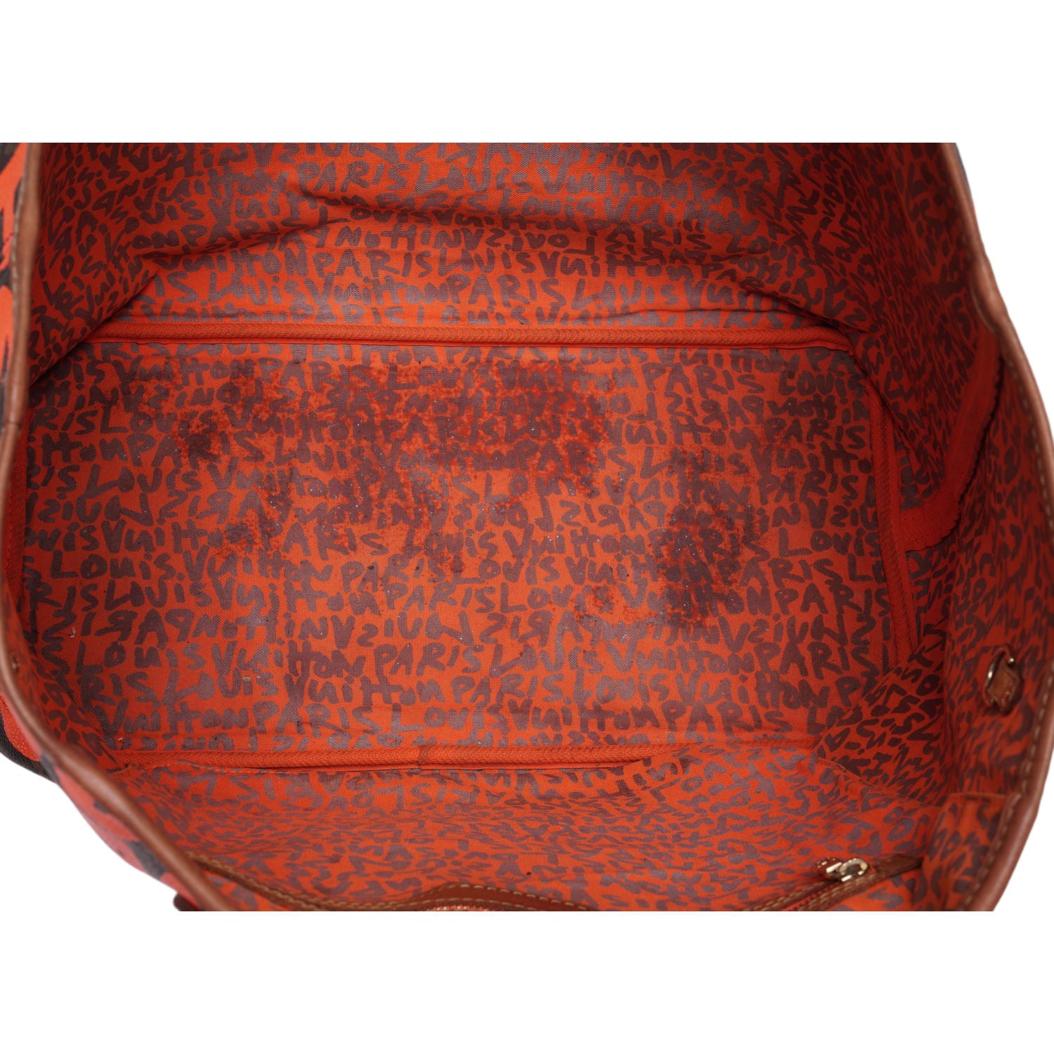 Louis Vuitton 'Monogram Orange Graffiti' Neverfull GM Bag - Image 6