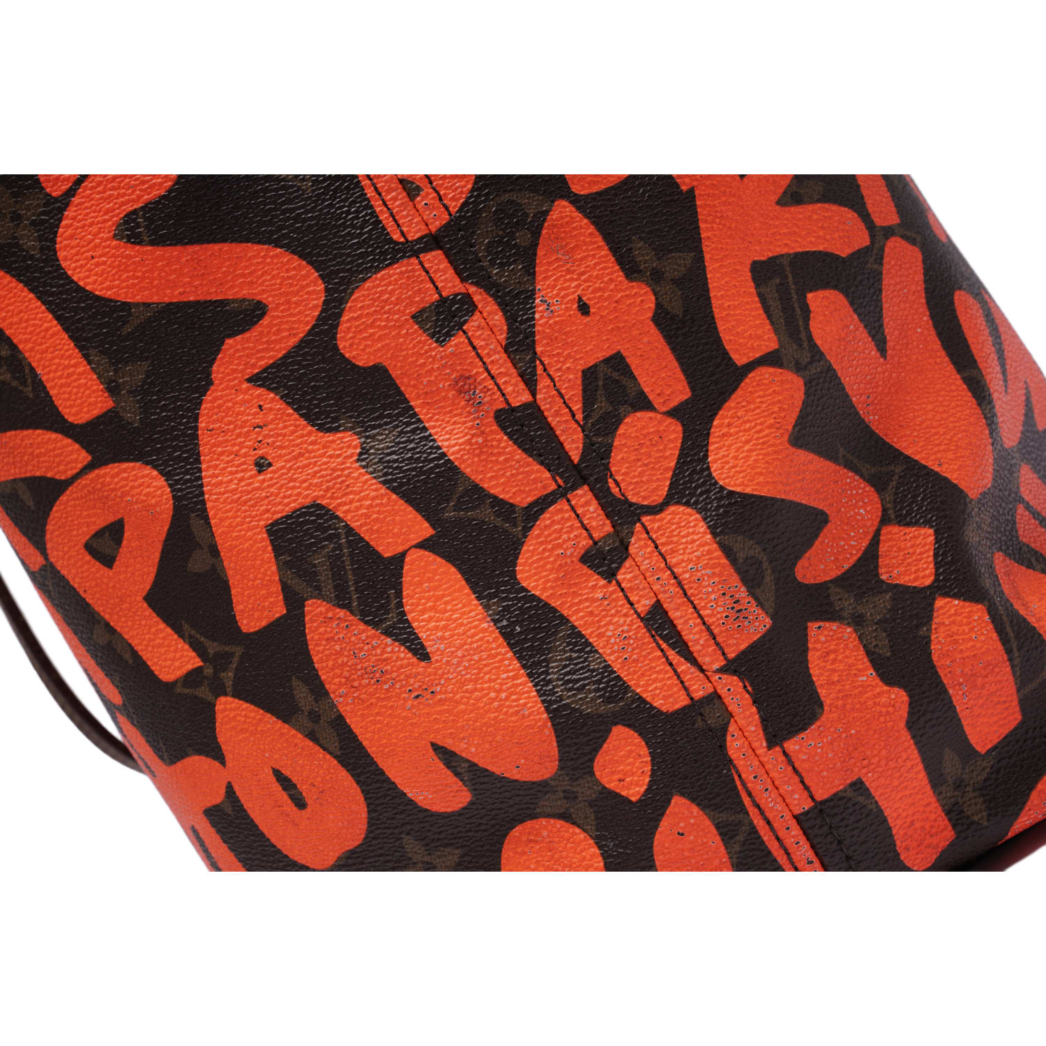 Louis Vuitton 'Monogram Orange Graffiti' Neverfull GM Bag - Image 8