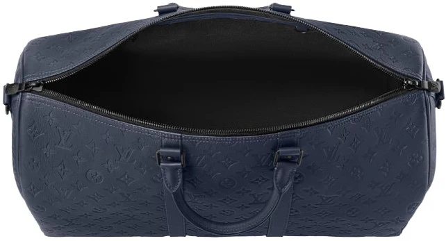 Louis Vuitton 'Navy Monogram' Keepall Bandoulière 50 - Image 2