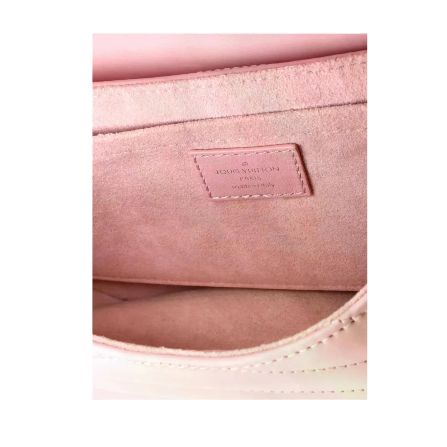 Louis Vuitton 'New Wave Chain' Pink Quilted Leather MM Bag - Image 3