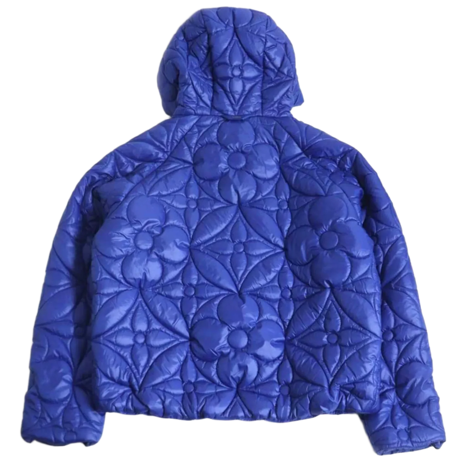 Louis Vuitton 'Quilted Flower' Blue Reversible Puffer Jacket - Image 2