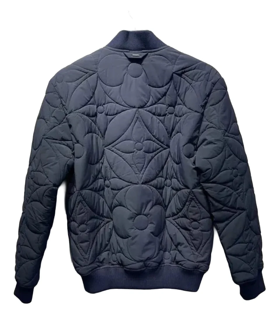 Louis Vuitton 'Quilted Flower' Navy Bomber - Image 2