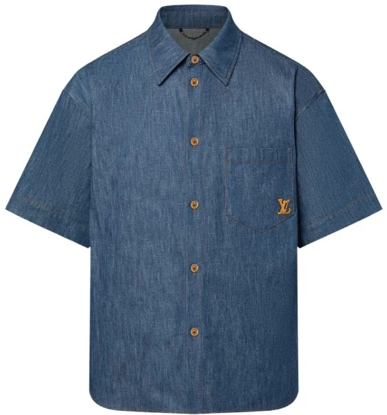 Louis Vuitton 'Rope Logo' Denim Top