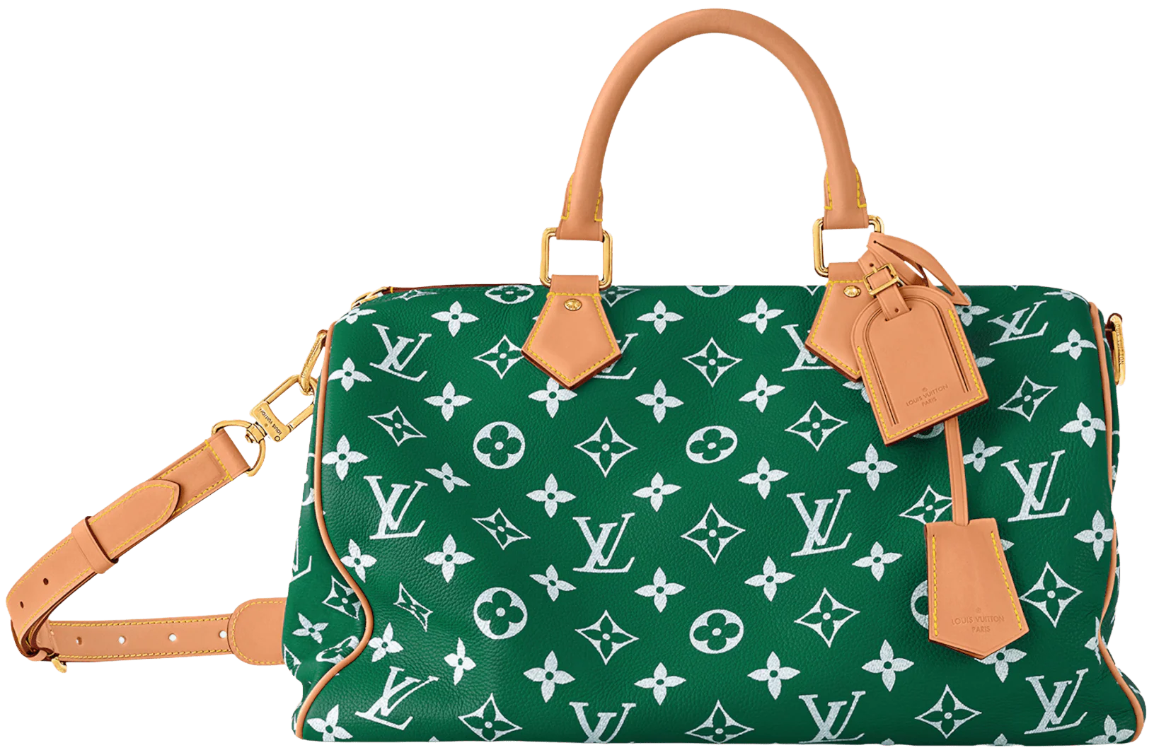 Louis Vuitton Speedy P9 Bandoulière 40 Monogram Leather Green