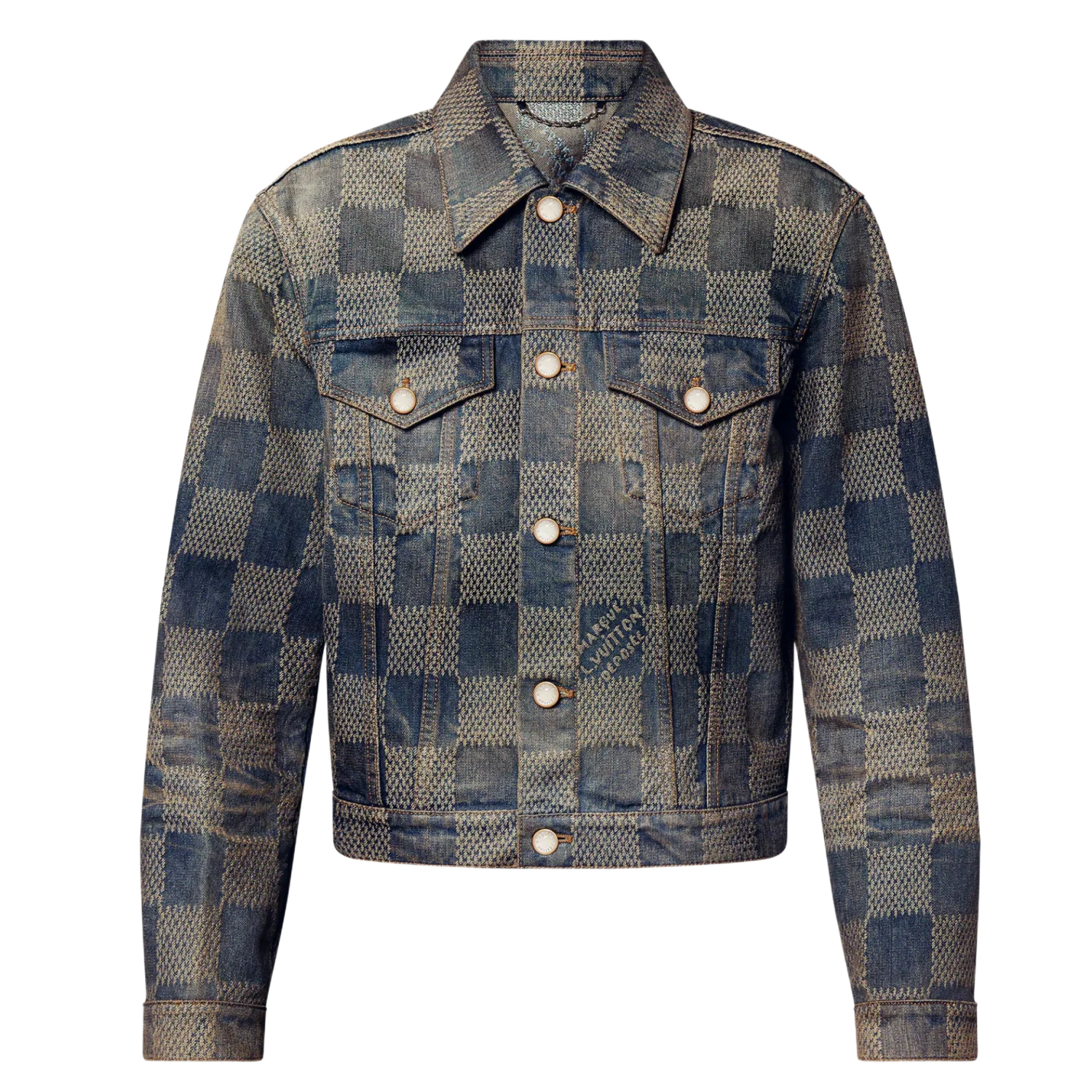 Louis Vuitton 'Washed Denim' Damier Jacket