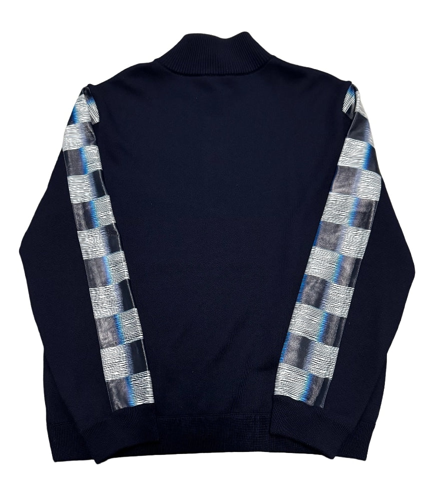 Louis Vuitton Wool Leather-Trimmed Zip Up Jacket - Image 2