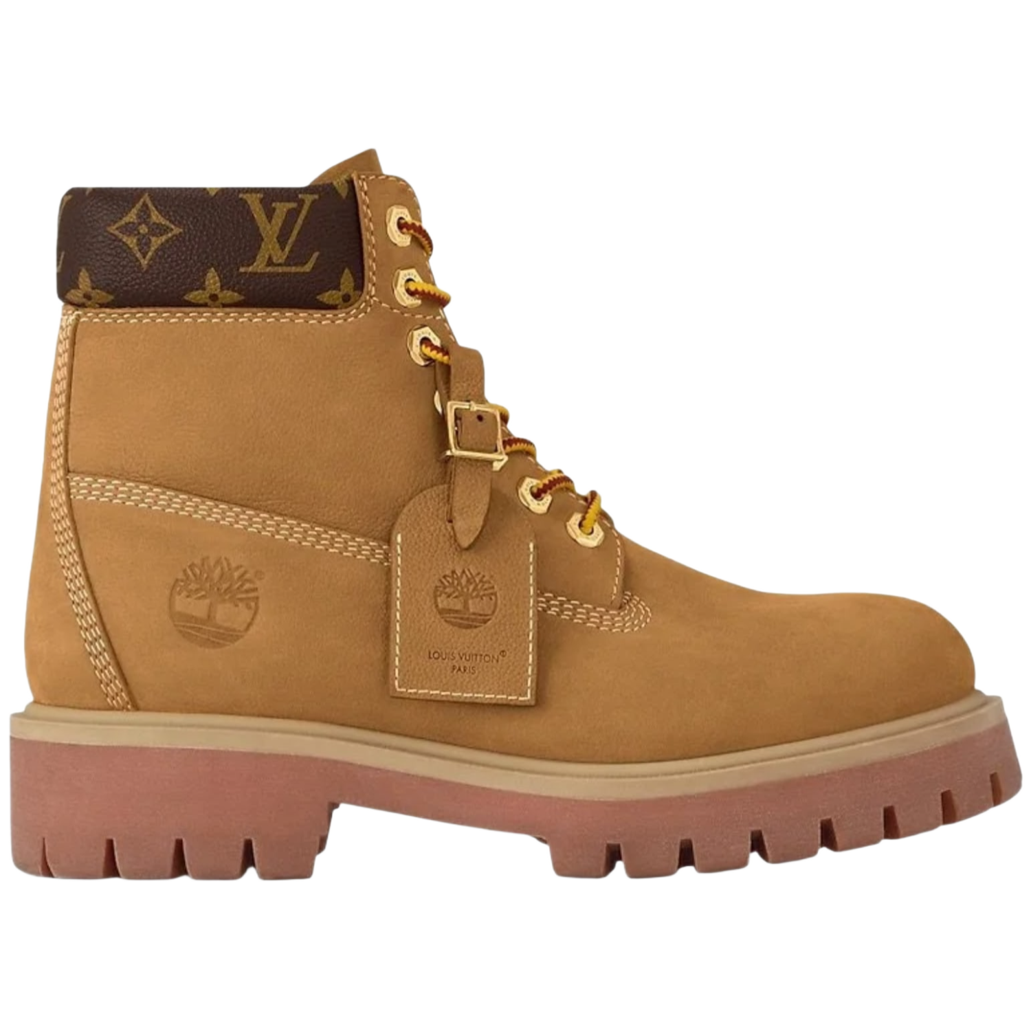 Louis Vuitton x Timberland 'Monogram' Wheat Boots