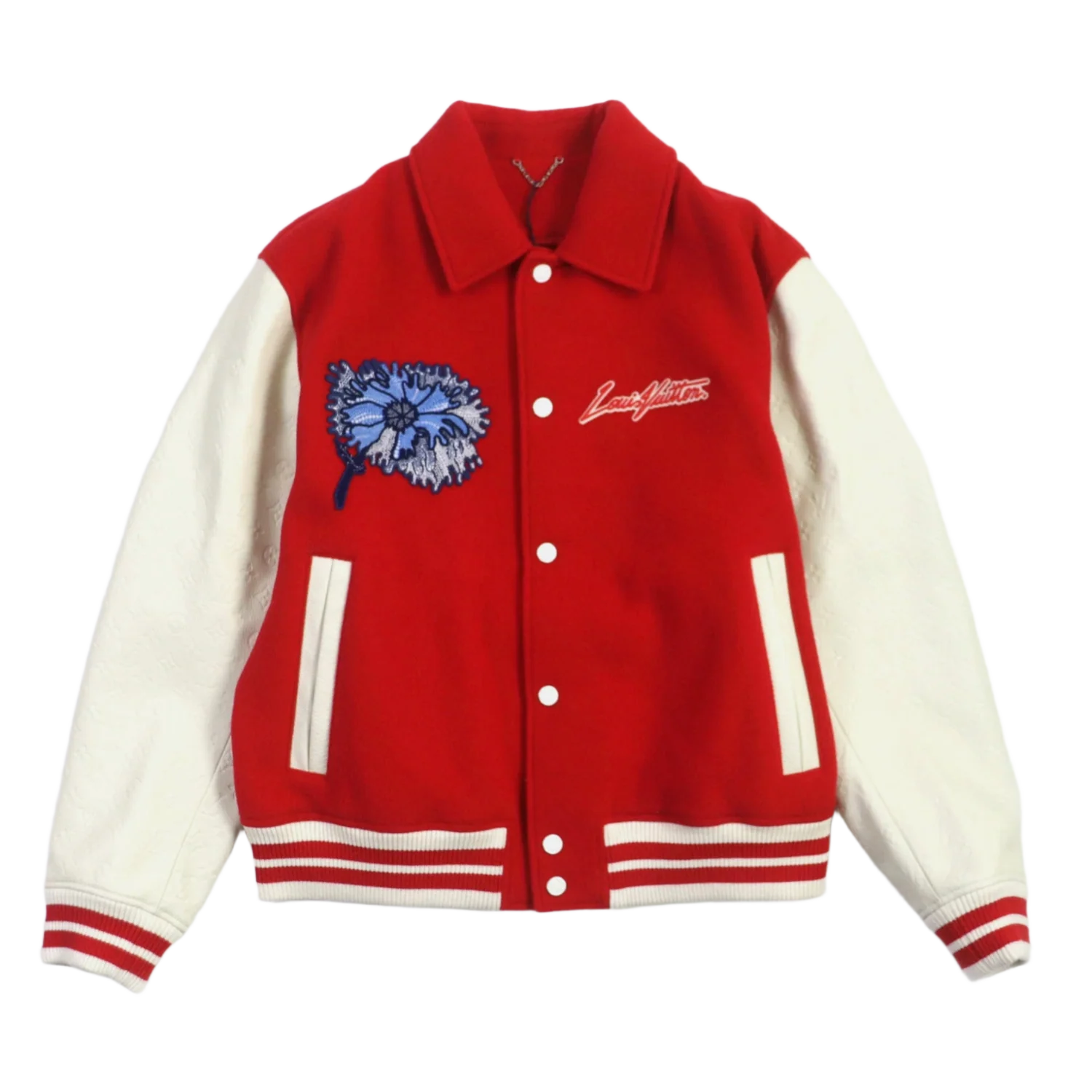 Louis Vuitton x Yayoi Kusama 'Red/Cream' Varsity Jacket