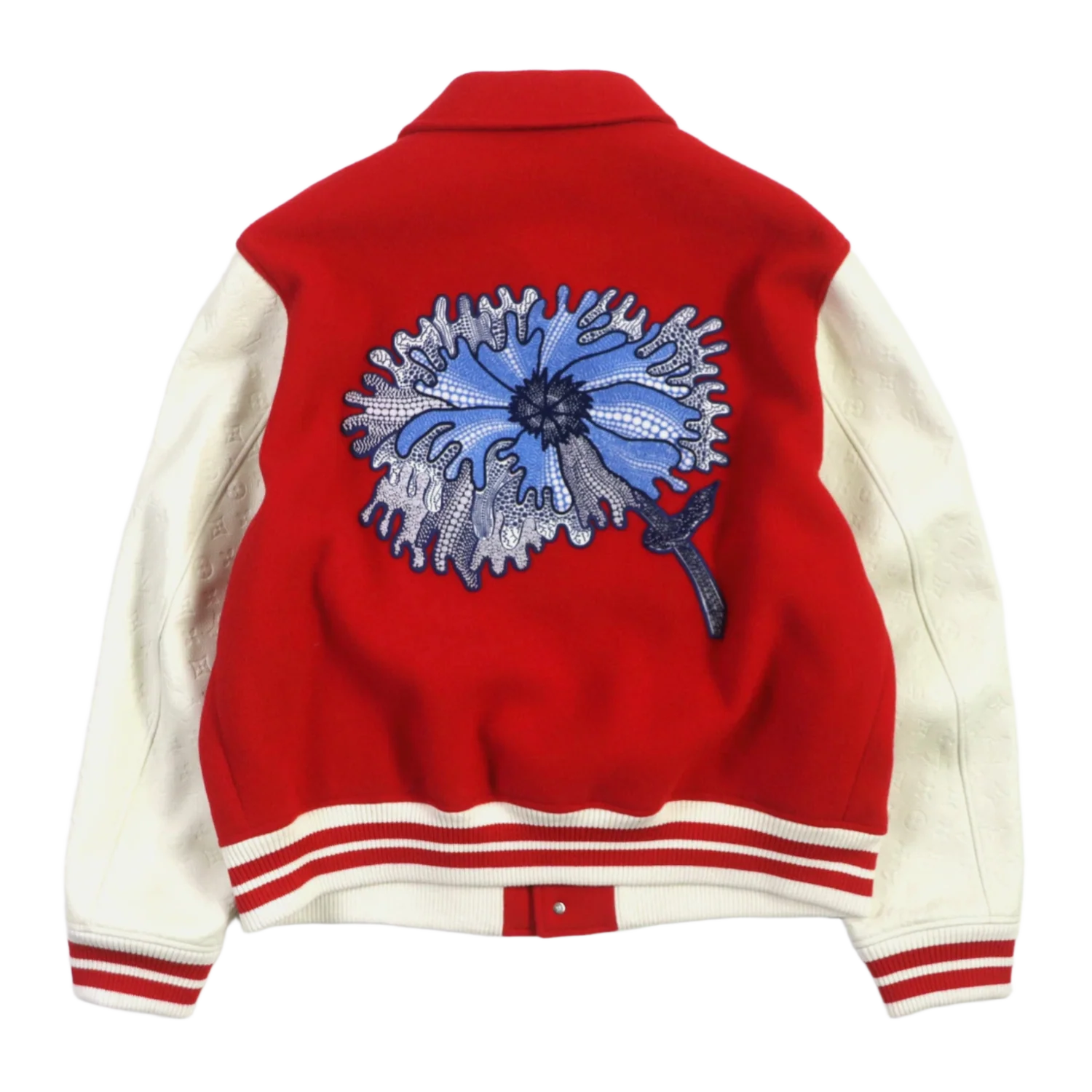 Louis Vuitton x Yayoi Kusama 'Red/Cream' Varsity Jacket - Image 2