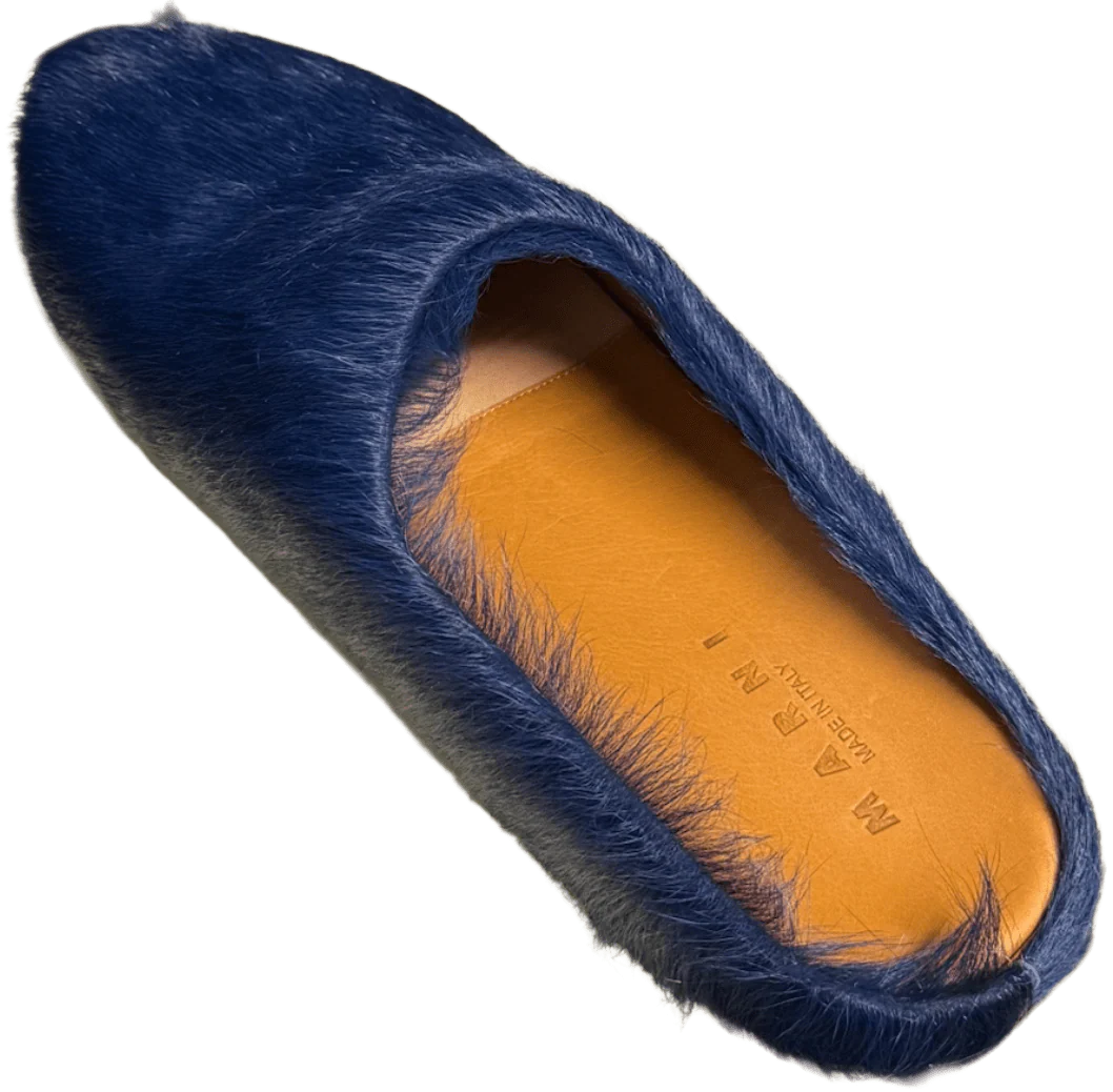 Marni 'Navy' Sabot Slippers - Image 2