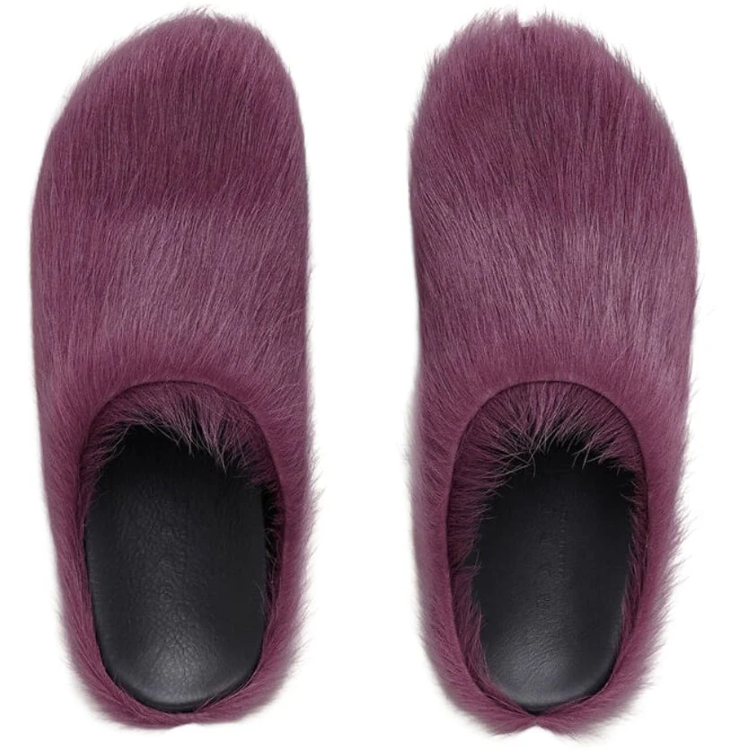 Marni 'Prune Violet' Sabot Slippers - Image 2