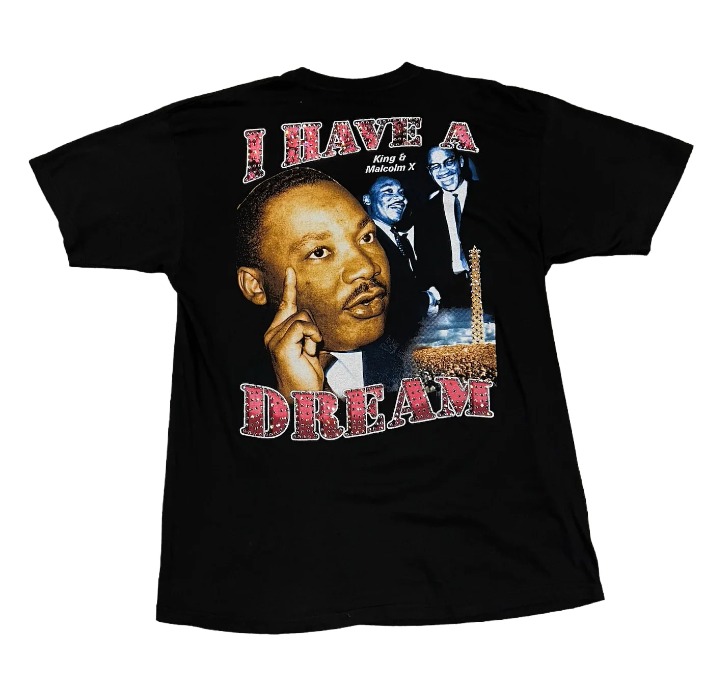 Martin Luther King Jr 'Dream' Rhinestone Vintage Tee - Image 2