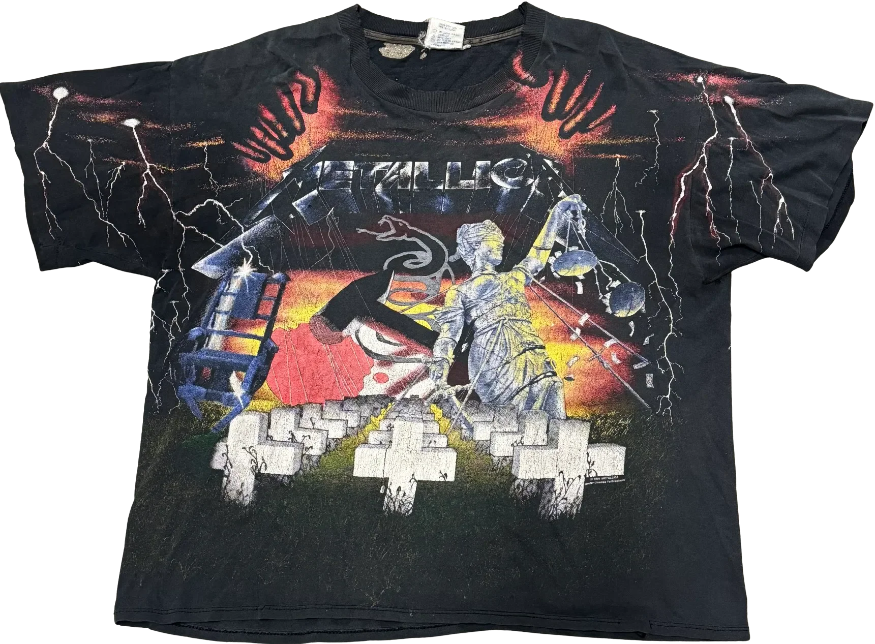 Metallica 'Graveyard' 1991 Vintage Tee