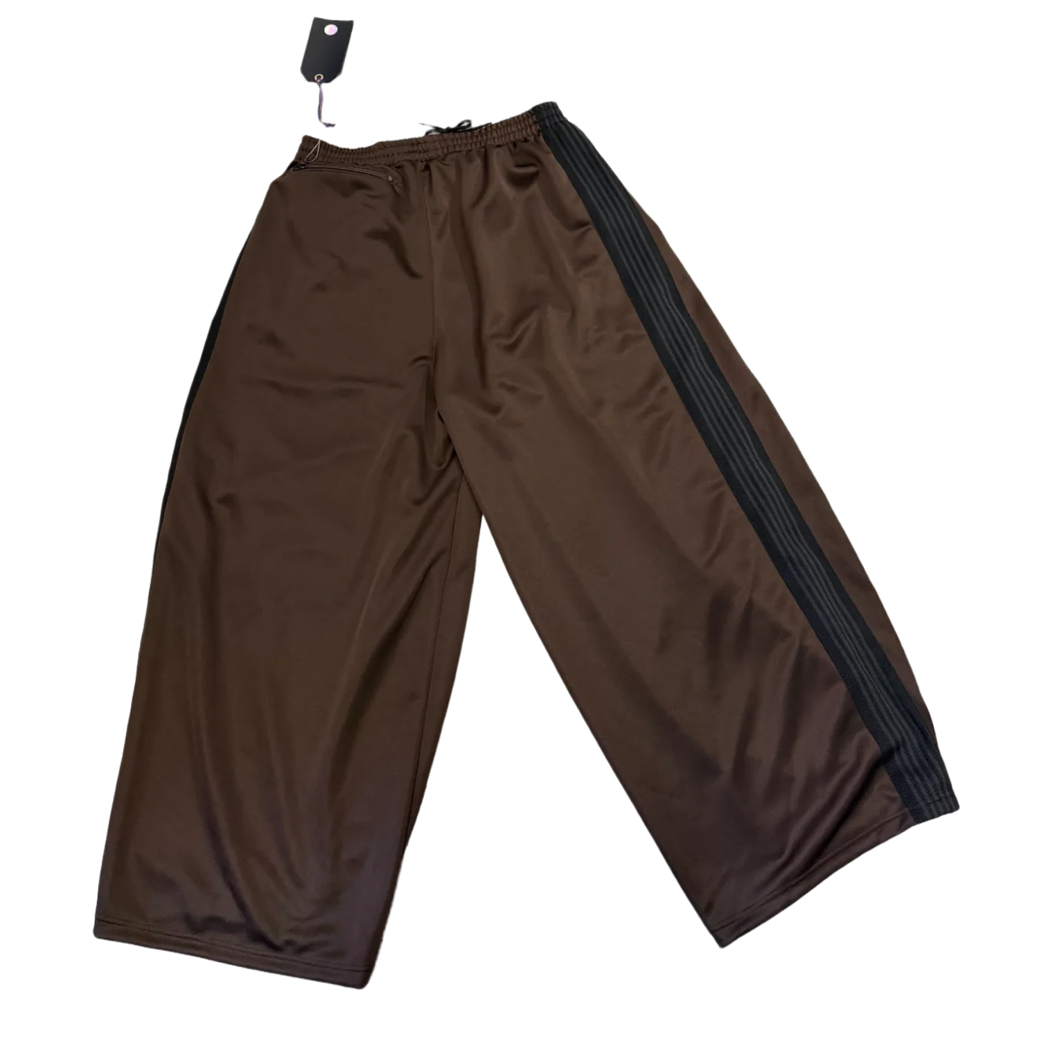 Needles HD ‘Baggy Brown Black’ Track Pants - Image 2