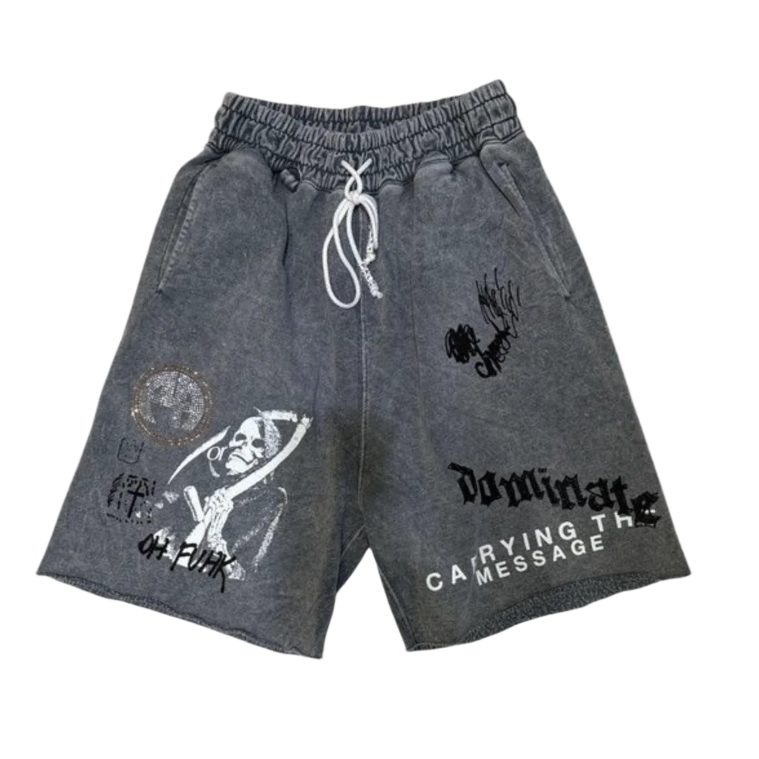 Paly 'Carrying The Message' Grey Sweat Shorts