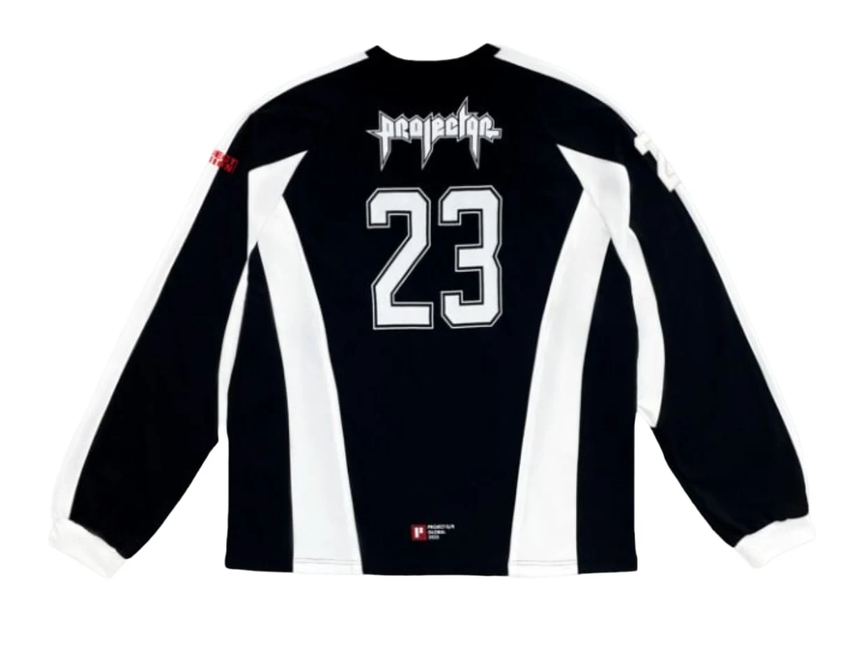 Project G/R 'Football' Black Longsleeve Jersey - Image 2