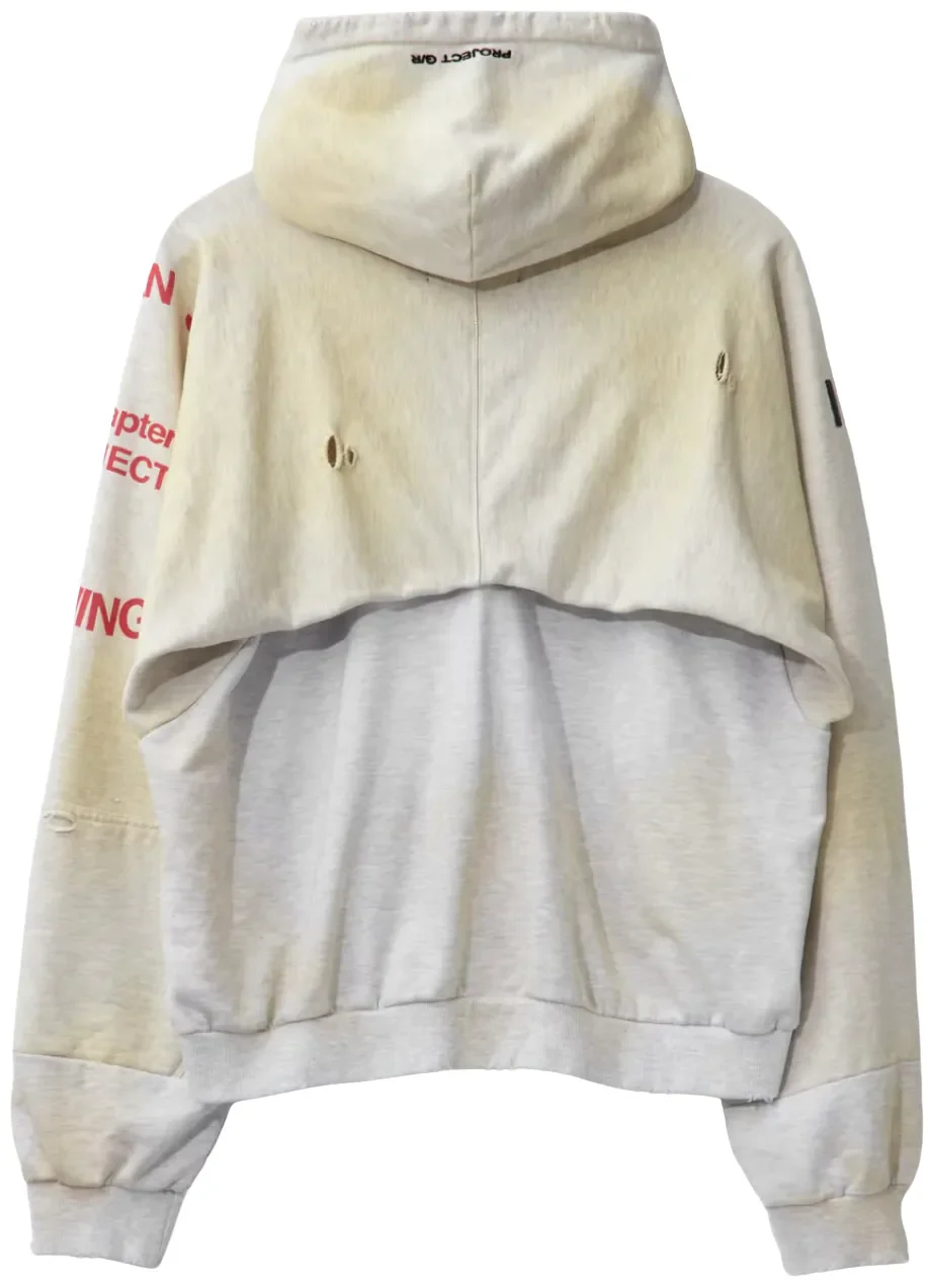 Project G/R 'Reconstructed' Folded Zip Up Hoodie - Image 2