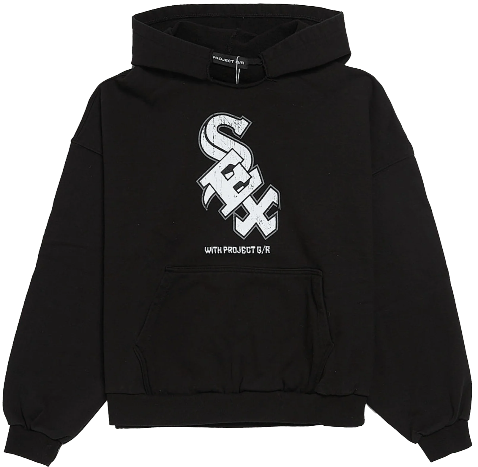 Project G/R 'White Sex' Black Hoodie