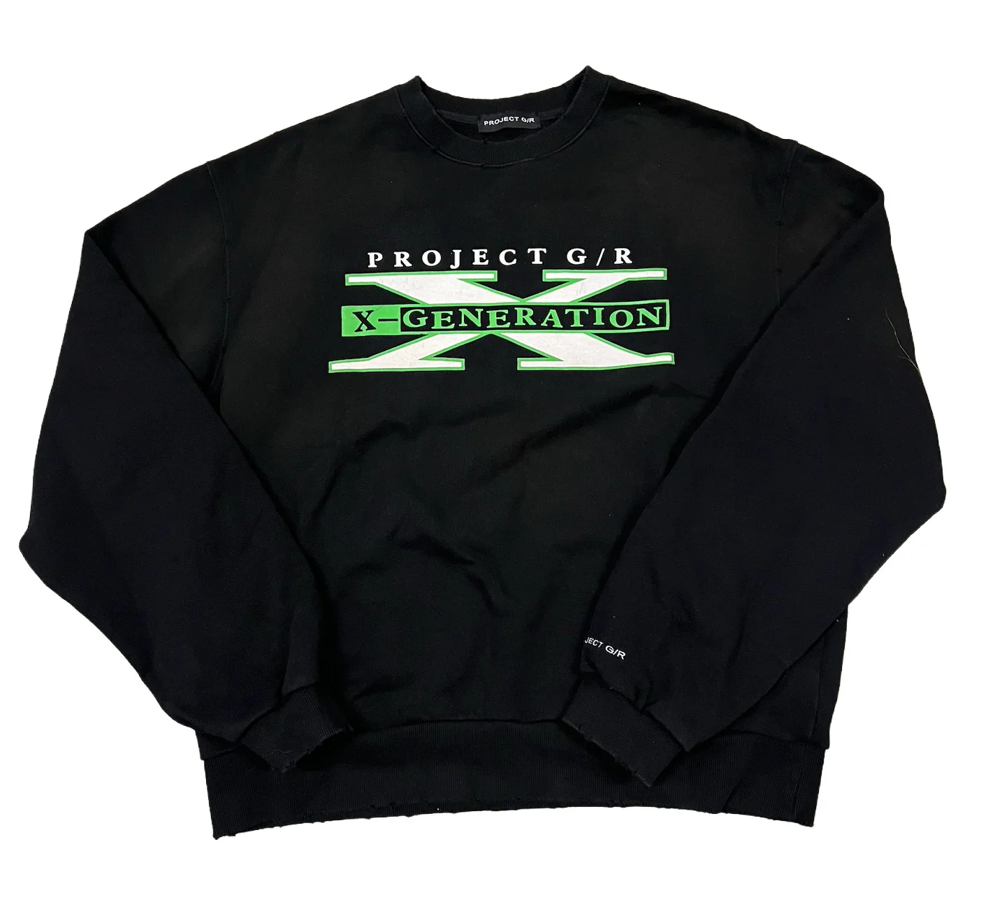 Project G/R 'X-Generation' Black Crewneck