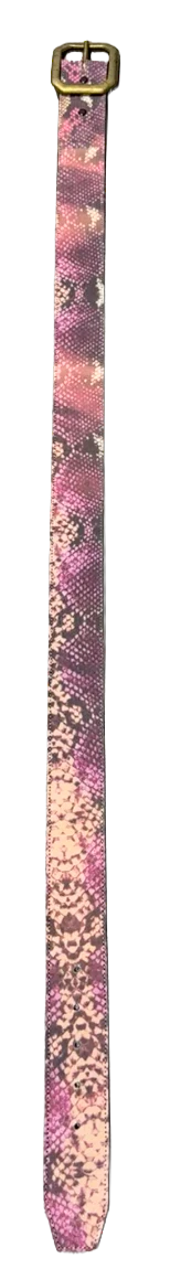 Purple Pink Brown Snake Print Belt - Image 2