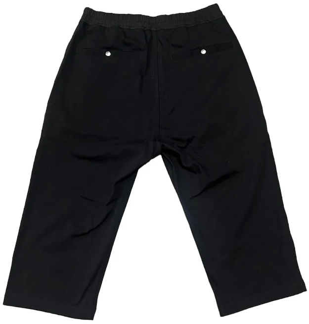 Rick Owens 'Black' Pocket Zipper Cropped Trouser - Image 2