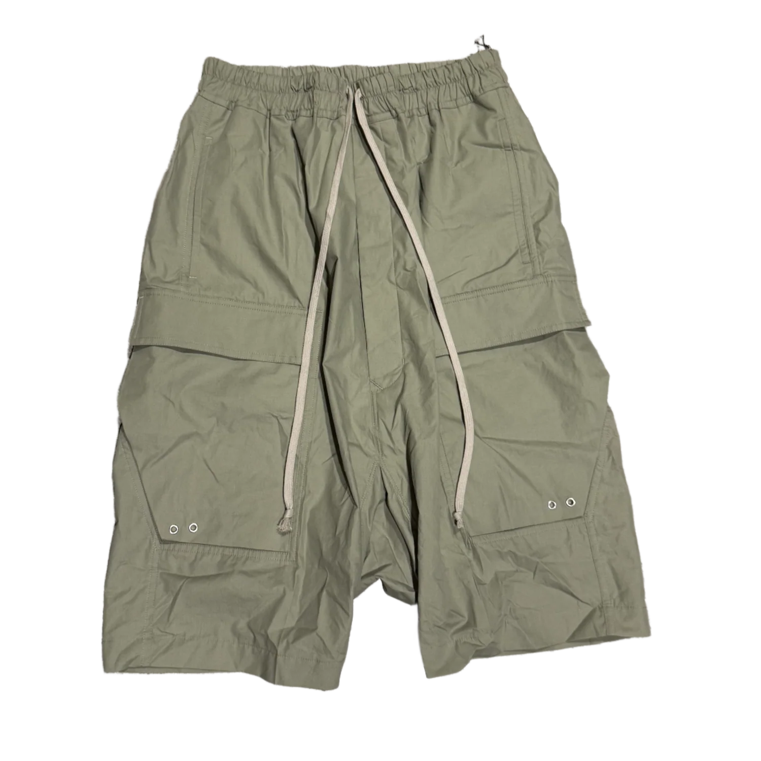 Rick Owens 'Cargo Pods' Green Shorts