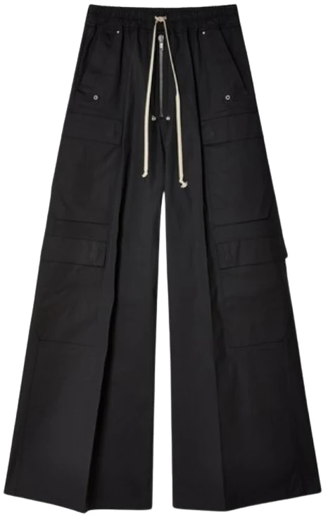 Rick Owens DRKSHDW 'Black' Double Cargo Jumbo Belas