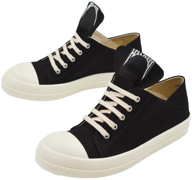 Rick Owens DRKSHDW 'Black/Milk' Hollywood Sneaks - Image 2