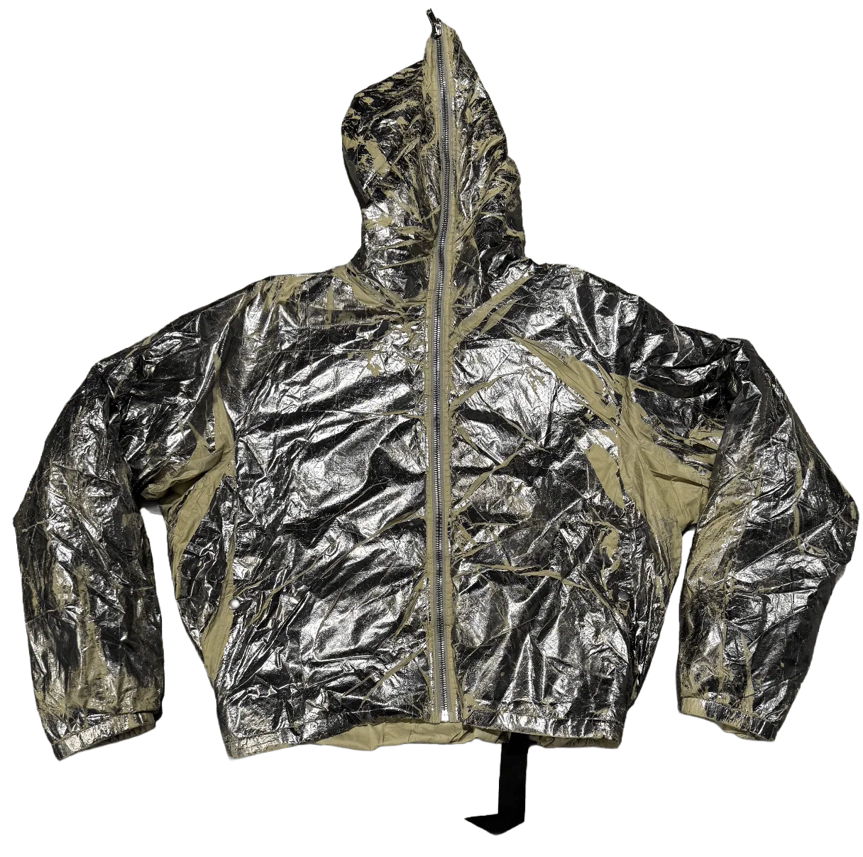 Rick Owens DRKSHDW Sealed Windbreaker Palladium Foil Light Nylon